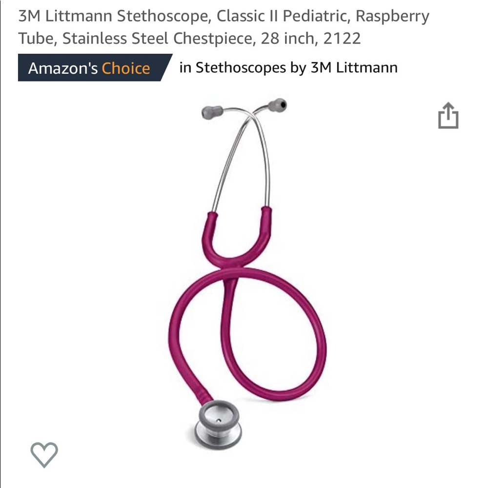 pediatric littmann stethoscope